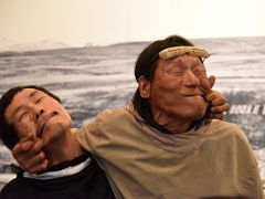 03A Traditional Inuit Games Young Inuit Man And Lamech Kadloo Demonstrate Face Pull In Pond Inlet Mittimatalik Baffin Island Nunavut Canada For Floe Edge Adventure